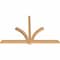Ekena Millwork Redmond Smooth Timber Gable Bracket, Western Red Cedar, 84"W x 56"H x 3 1/2"D x 3 1/2"F, 16/12 Pitch GBW084X56X0404RED00SWR - alternate 2